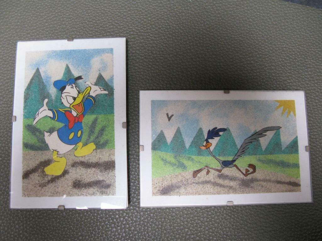 2 kadertjes Donald Duck en Roadrunner, Ophalen of Verzenden, Donald Duck, Zo goed als nieuw