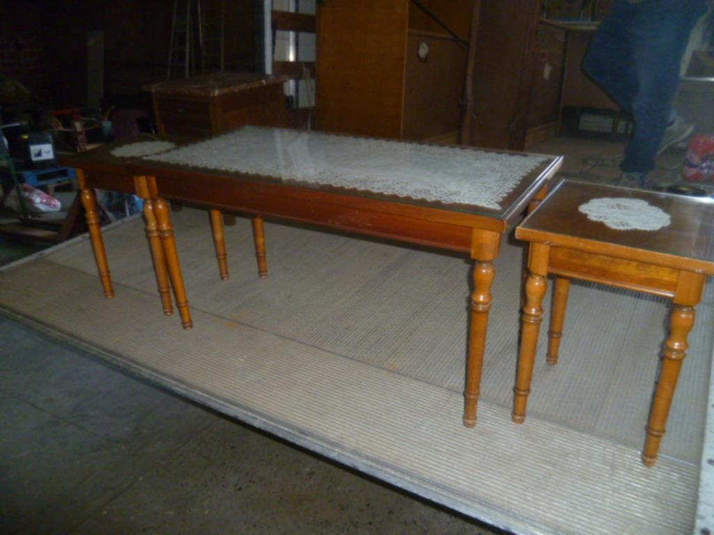 SET OUDE BIJZETTAFELTJES, Ophalen