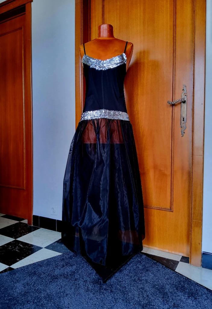 Zwart transparant met zilveren pailletten jurk nieuw O S, Kleding | Dames, ANDERE, Ophalen of Verzenden, Zwart, Overige typen
