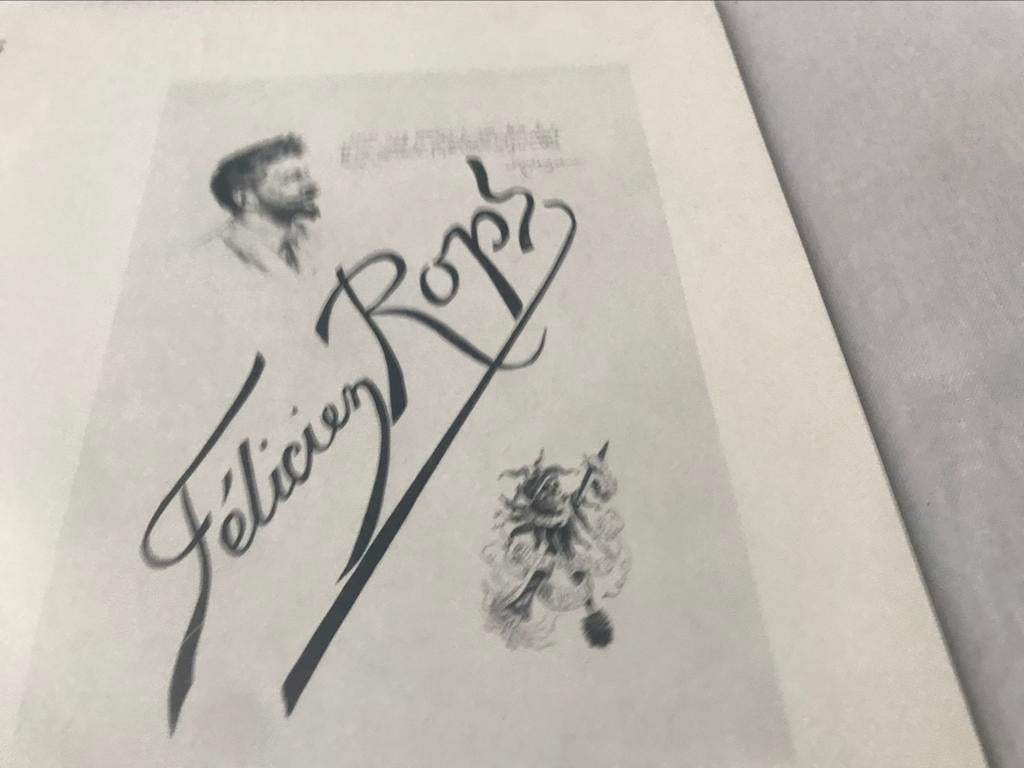 Félicien Rops Gravures Dessins 50pag, Ophalen of Verzenden, Zo goed als nieuw, Schilder- en Tekenkunst