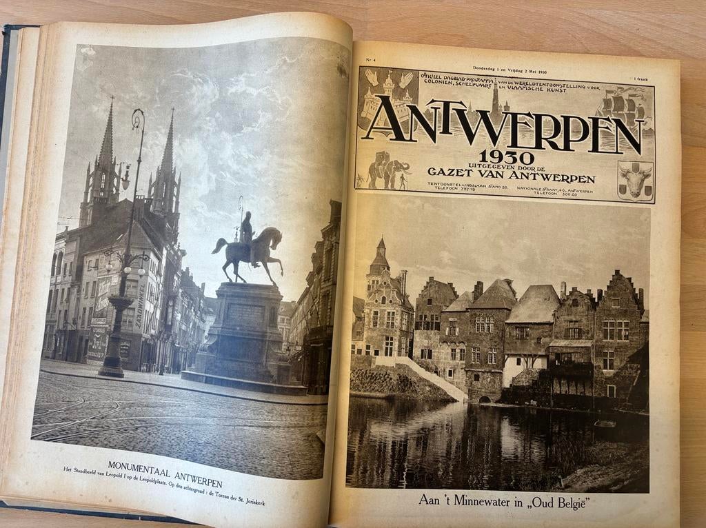 Boek 1930 gazet van antwerpen, Antiek en Kunst, Ophalen