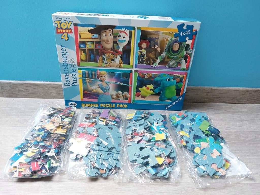 Puzzel Toy Story 4 x 42 st, Enlèvement ou Envoi, 10 à 50 pièces, Comme neuf, 4 à 6 ans