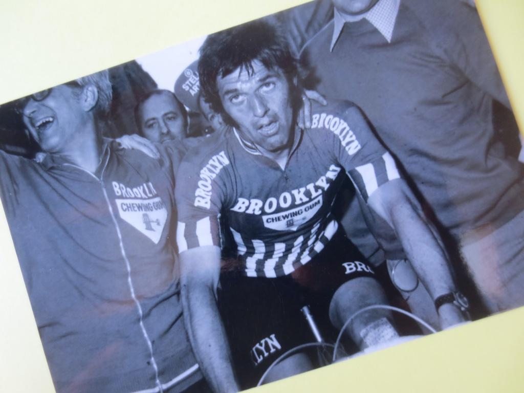 wielerfoto team brooklyn  gios  roger de vlaeminck, Verzenden, Zo goed als nieuw