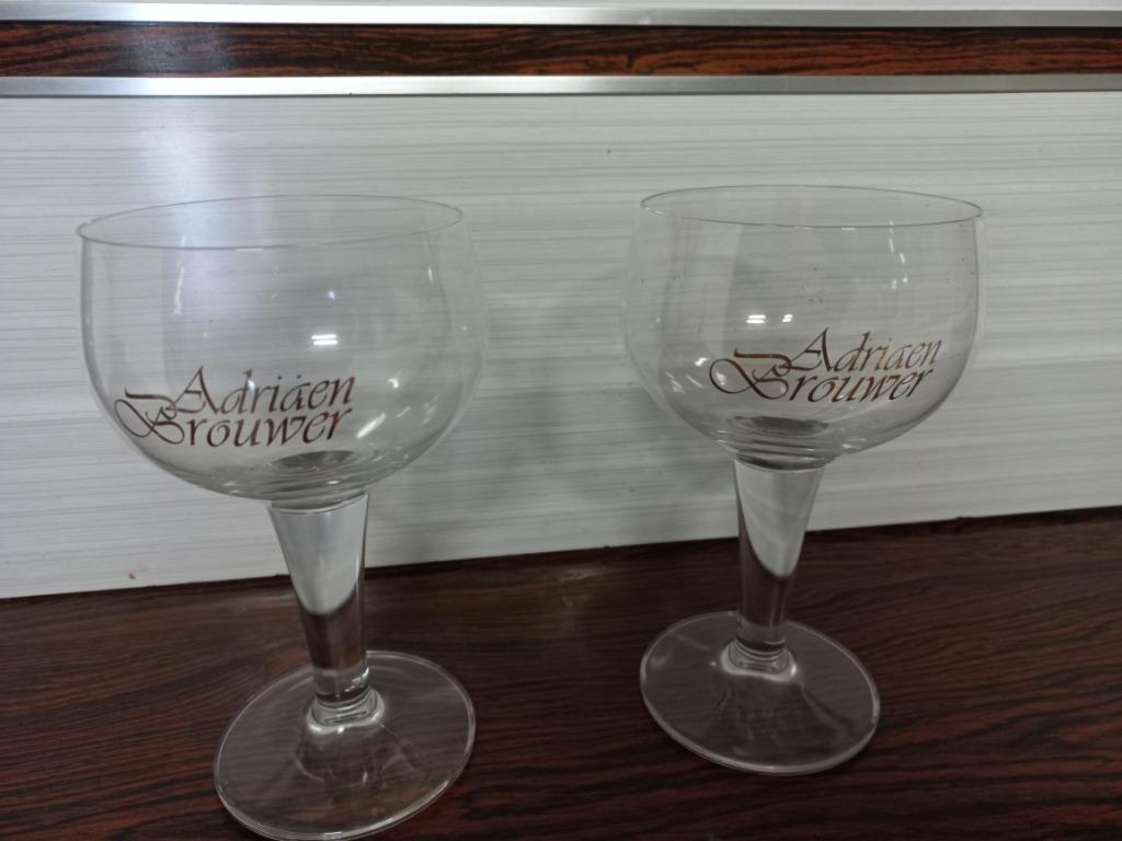 2 glazen adriaen brouwer, Ophalen of Verzenden