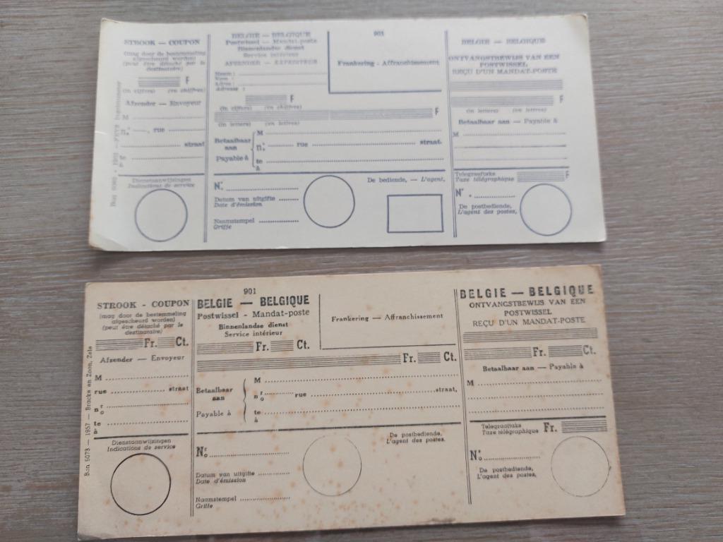 2 oude poststukken (postwissel), Verzenden
