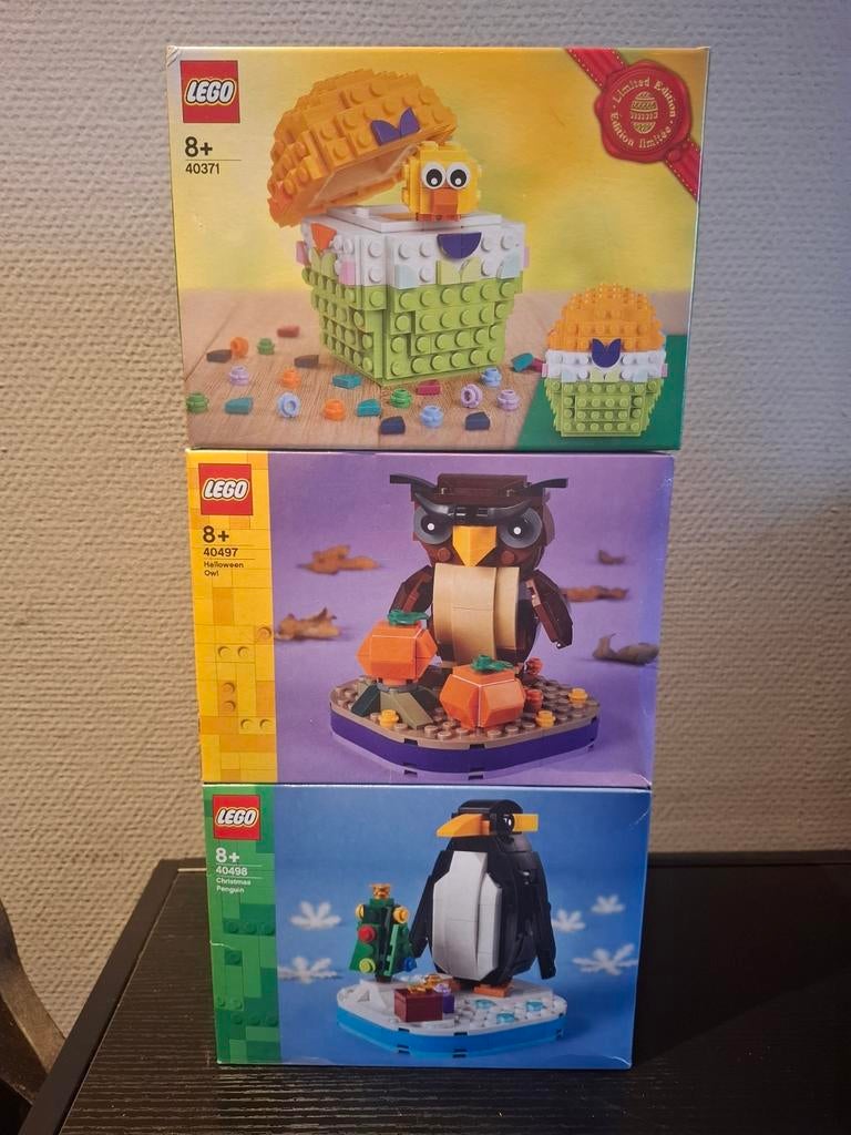 Lego 40371 - 40497 - 40498 sealed, Ophalen of Verzenden, Zo goed als nieuw, Lego