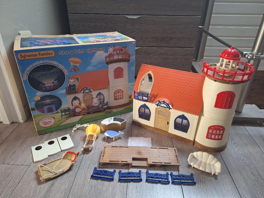 Sylvanian Families Vuurtoren (set 5267), Ophalen of Verzenden, Zo goed als nieuw, Poppenhuis