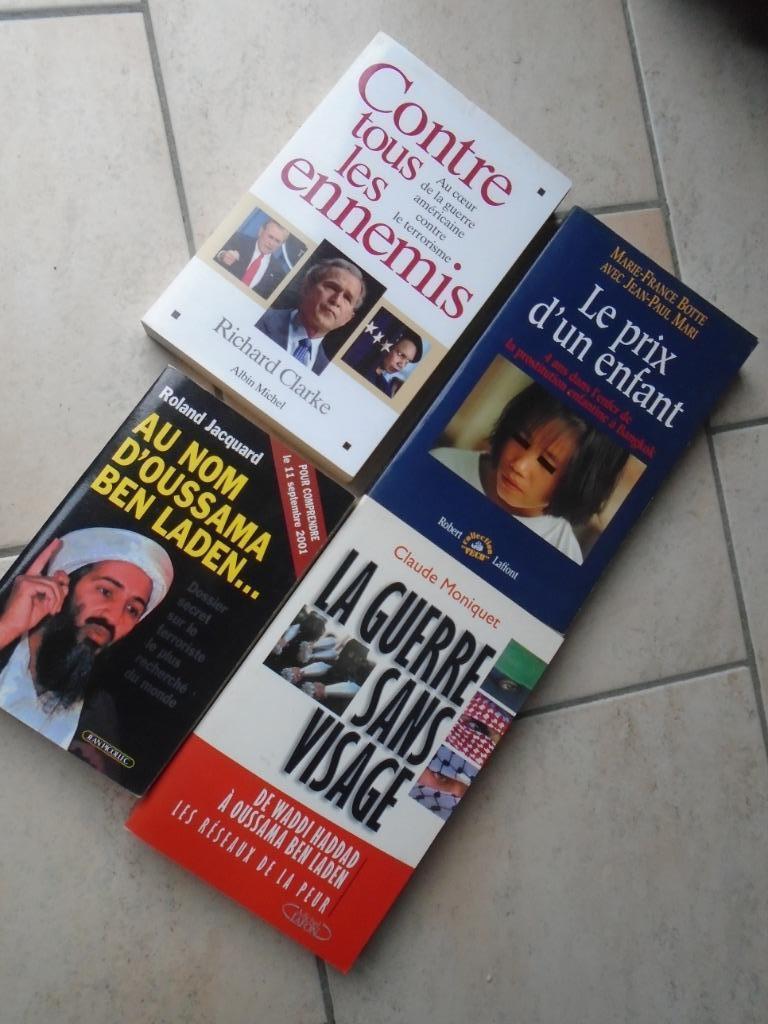 LE PRIX D'UN ENFANT/BEN LADEN/CONTRE TOUS LES ENNEMIS, Antiquités & Art, Antiquités | Livres & Manuscrits, Enlèvement ou Envoi