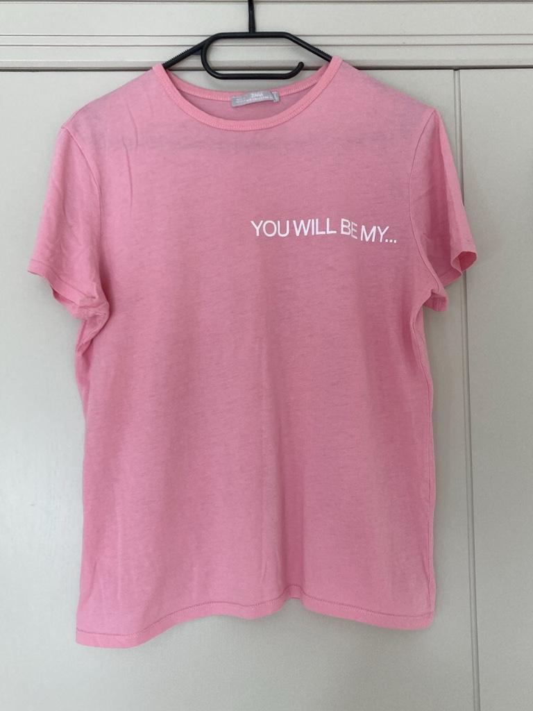 Mooie roze T-shirt, smal. Zeer goede staat, Maat 38/40 (M), Ophalen of Verzenden, Zo goed als nieuw, Korte mouw
