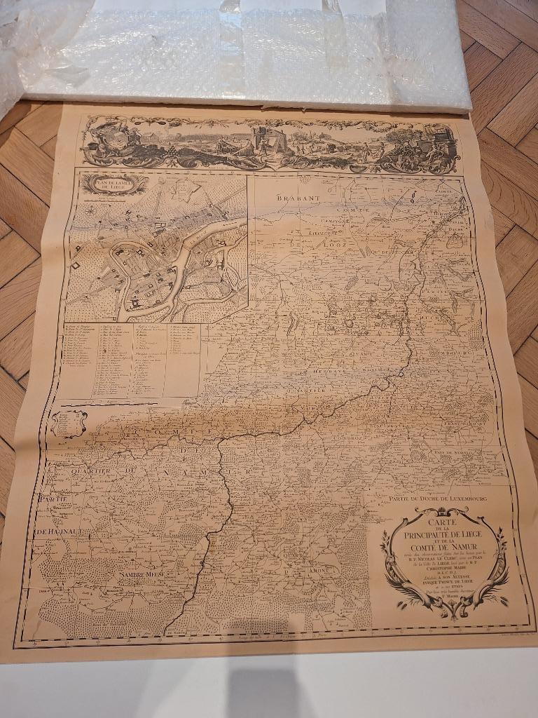 Carte de la Principauté de Liège et de la comté de Namur N, Enlèvement, 17e et 18e siècles, Utilisé