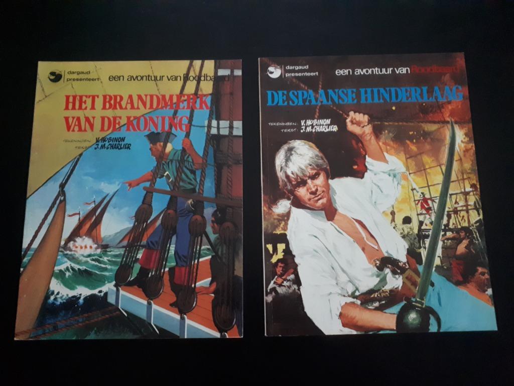 Roodbaard 4x (SC), Gelezen, Ophalen of Verzenden, Meerdere stripboeken, Jean-Michel Charlier; Victor Hubinon