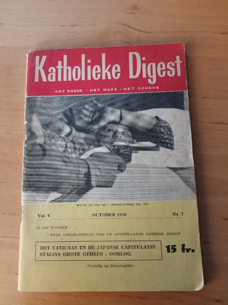 Katholieke Digest oktober 1950, Antiquités & Art, Enlèvement