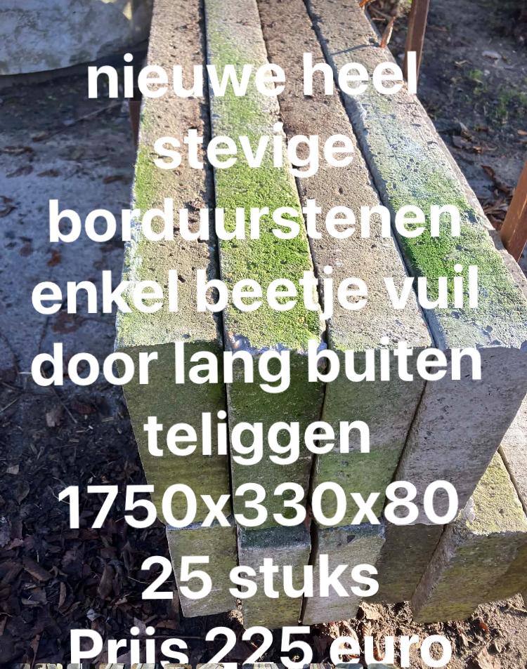 betonnen borduur of  trap treden nieuw, Ophalen