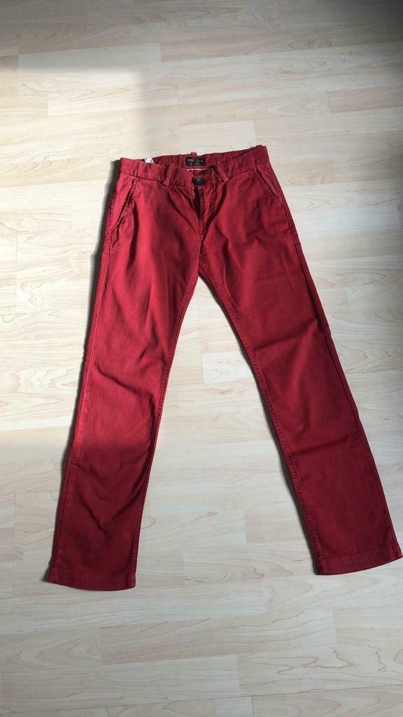 Rode denim chino 12 jaar AO, Broek, American Outfitters, Ophalen of Verzenden, Zo goed als nieuw