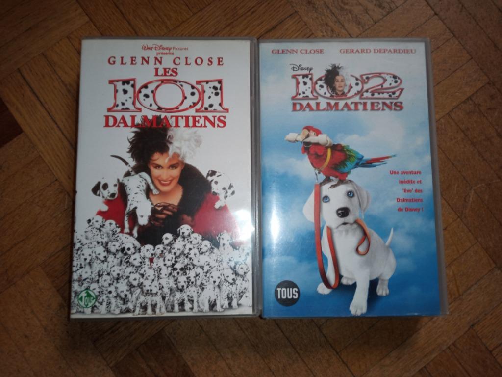 Cassette VHS les 101 dalmatiens 102 dalmatiens, CD & DVD, Enlèvement ou Envoi, Dessin animé