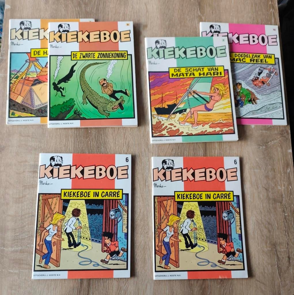Kiekeboe - 6 t e.m 10 - eerste druk, Boeken, Ophalen of Verzenden