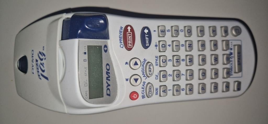 Labelprinter DYMO LetraTAG XR - Lettertang type 2000
Etike, Computers en Software, Ophalen, Zo goed als nieuw