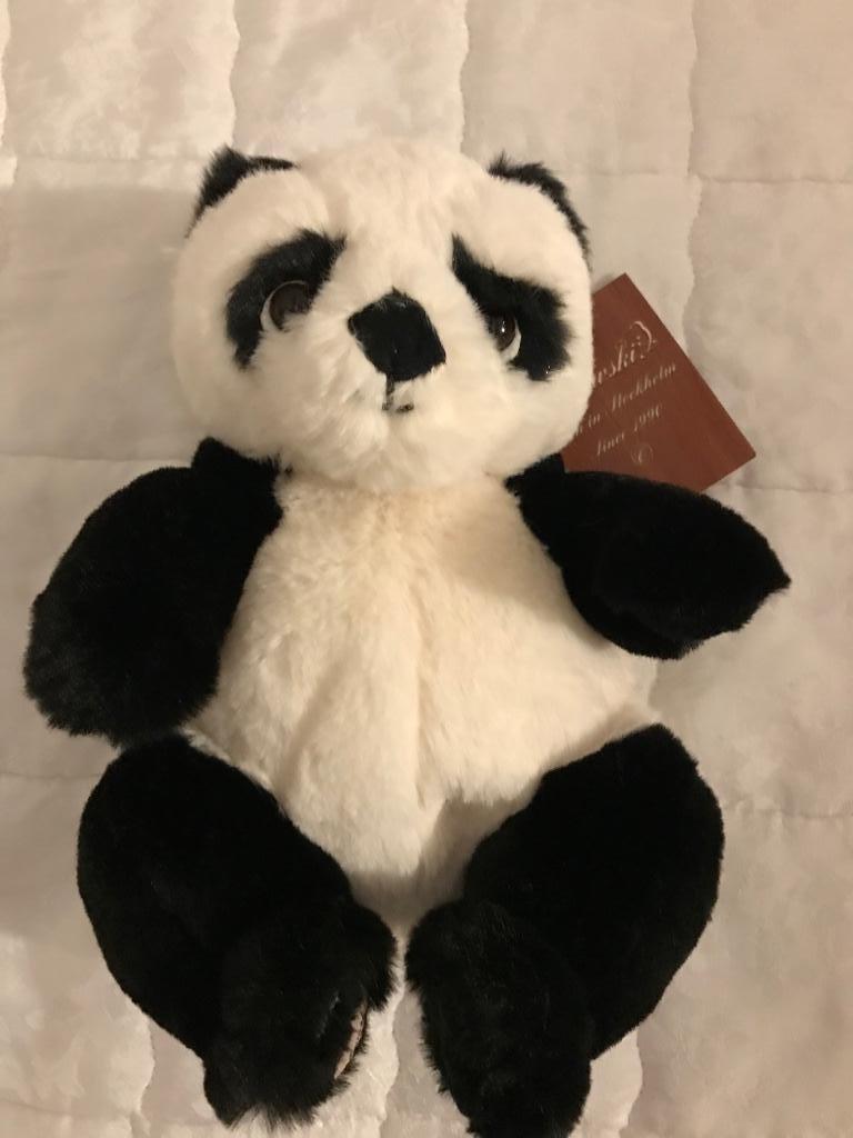 Knuffelbeer Panda Bukowski, Enfants & Bébés, Jouets | Peluches, Comme neuf, Autres types, Enlèvement ou Envoi