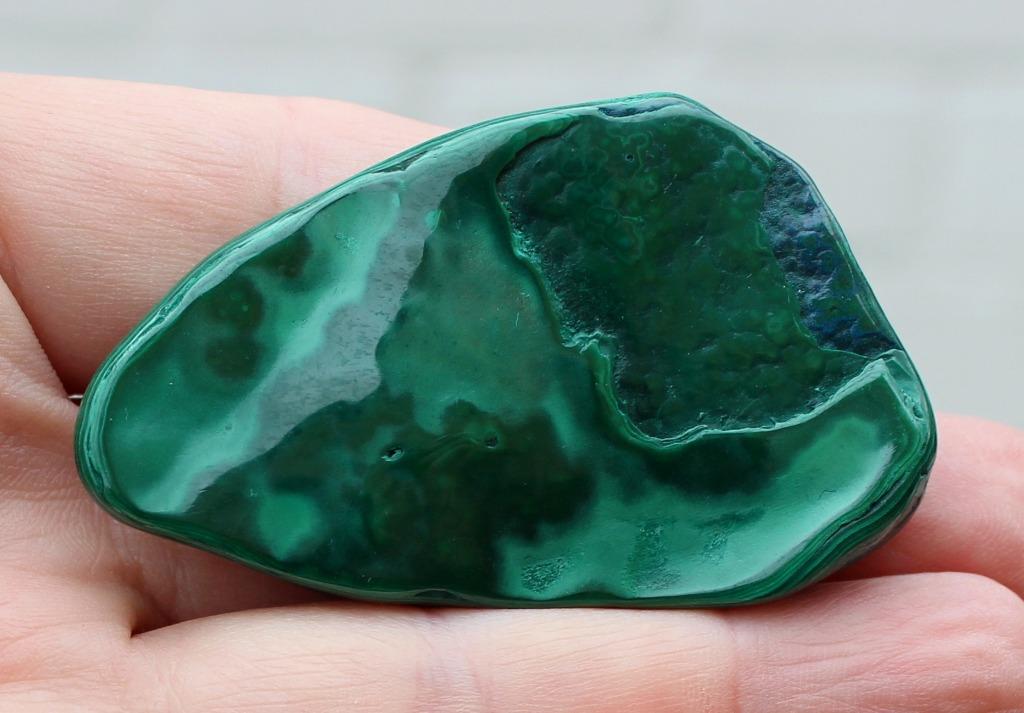 gepolierde MALACHIET en CHRYSOCOLLA uit LUBUMBASHI in CONGO, Verzamelen, Ophalen of Verzenden, Mineraal