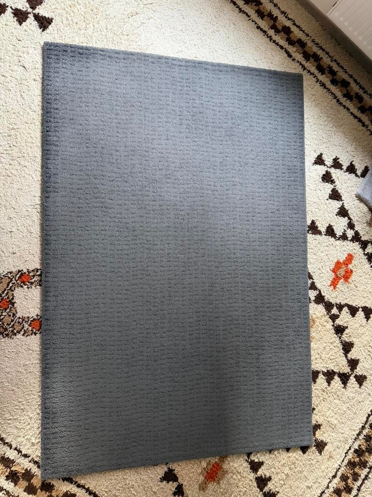 IKEA tapis gris (133 cm x 195 cm), Ophalen, Gebruikt, 100 tot 150 cm, 150 tot 200 cm
