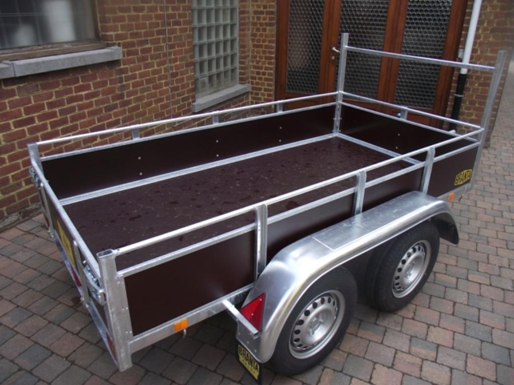 Nieuw dubbelas bak aanhangwagens 2,5 x 1,25m te 9300 Aalst, Ophalen