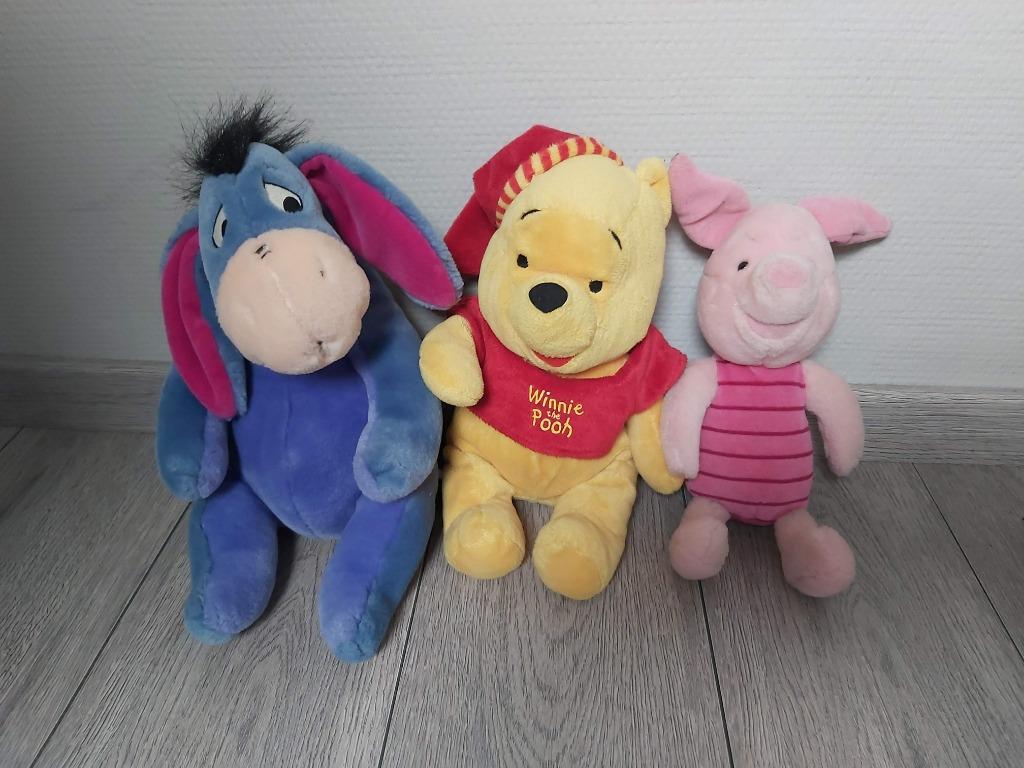 Knuffel Winnie De Pooh - Knorretje - Iejoor, Ophalen of Verzenden, Zo goed als nieuw, Overige typen