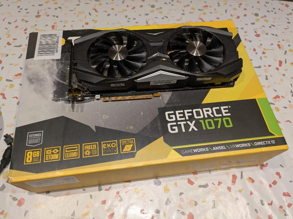 Zotac GeForce GTX 1070 AMP Edition 8GB, Computers en Software, Videokaarten, Gebruikt, Ophalen of Verzenden, GDDR5, HDMI