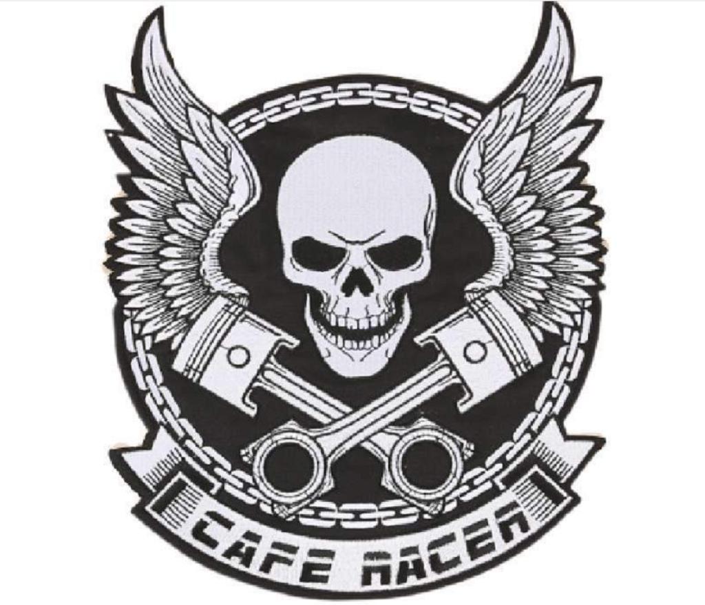 Cafe Racer XL biker strijk patch - 225x280mm, Motoren, Kleding | Motorkleding, Ophalen of Verzenden, Nieuw zonder kaartje, Dames