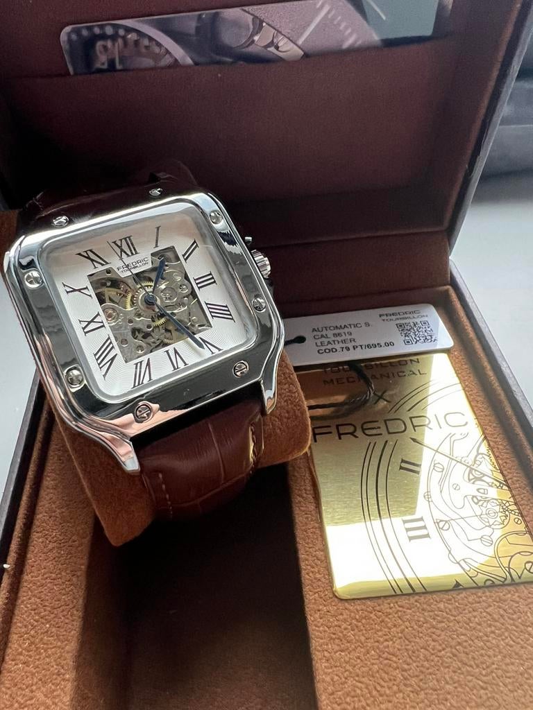 Montre Fredric Tourbillon, Bijoux, Sacs & Beauté, Montres | Hommes, Autres marques, Cuir, Acier, Enlèvement