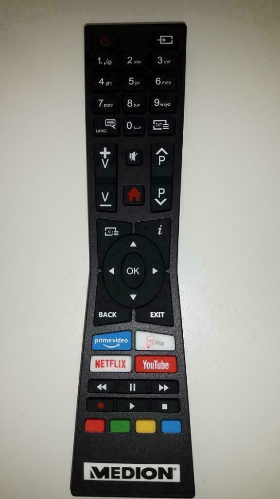 Télécommande Medion NetFlix-YouTube-Prime Video, Enlèvement ou Envoi, Neuf, Originale, TV