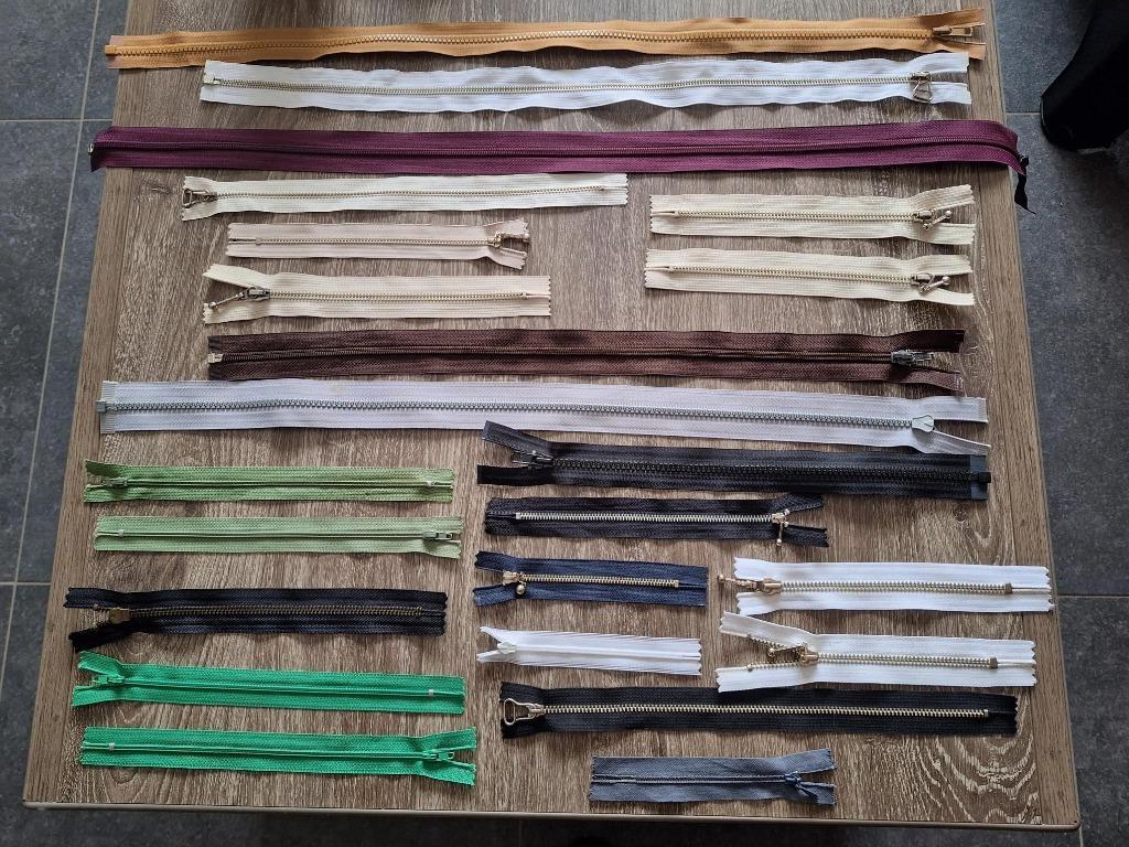 *Lot ritsen - diverse kleuren-afmetingen en sluitingen-NIEUW, Hobby en Vrije tijd, Ophalen, Nieuw, Rits of Sluiting