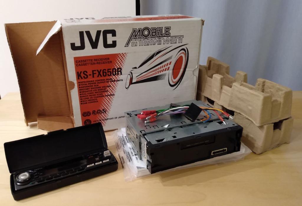 Vintage JVC autoradio KS-FX650R met cassette speler, Autos : Divers, Autoradios, Enlèvement, Neuf
