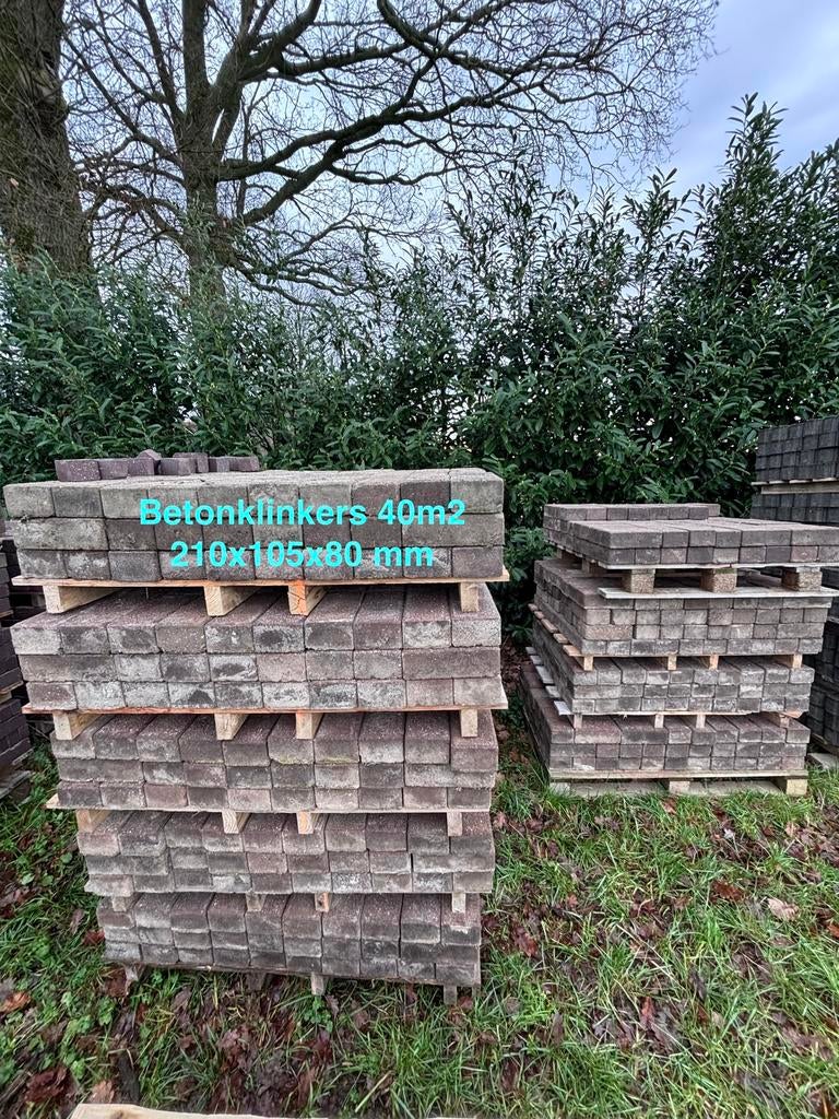 Betonklinkers, Tuin en Terras, Tegels en Klinkers, Ophalen