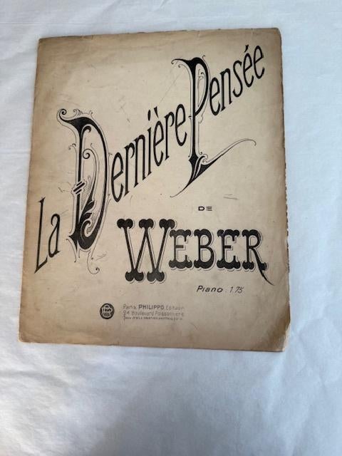 Carl Maria von Weber – La Dernière Pensée, Gebruikt, Klassiek, Ophalen of Verzenden, Artiest of Componist