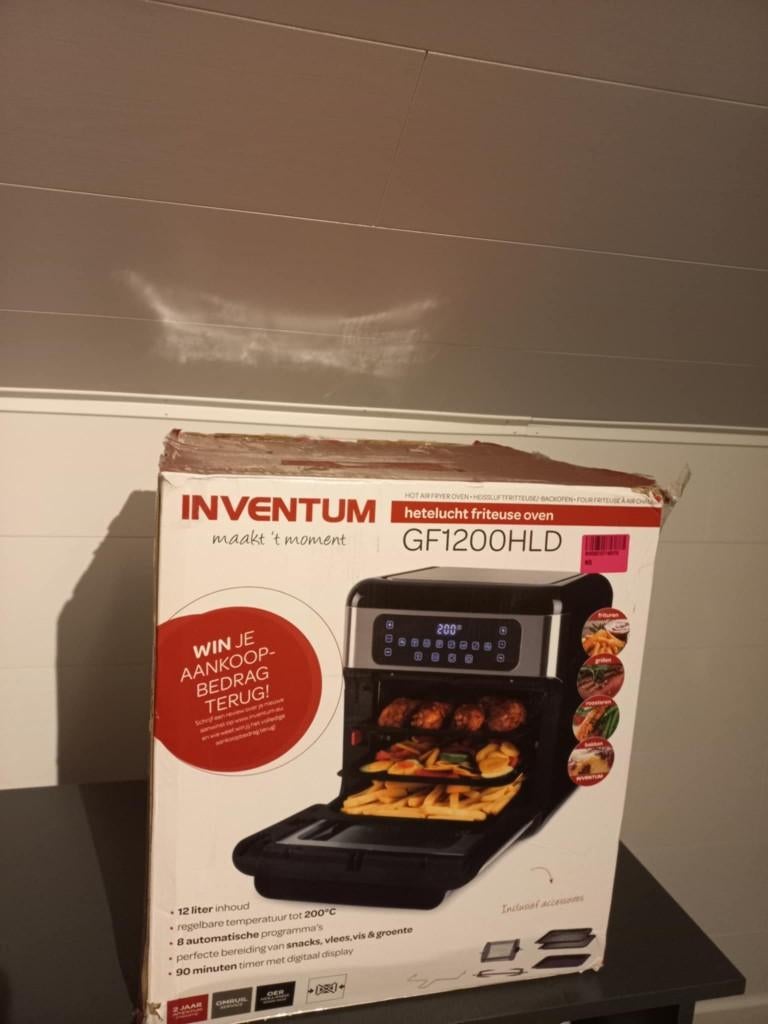 Inventum GP1200 HLD Hetelucht Friteuse Oven - 12L, Oven, Hete lucht, Nieuw, Ophalen of Verzenden