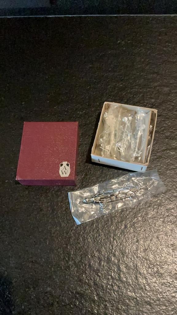 Verzilverde bestekonderleggers krokodil, Antiek en Kunst, Ophalen of Verzenden