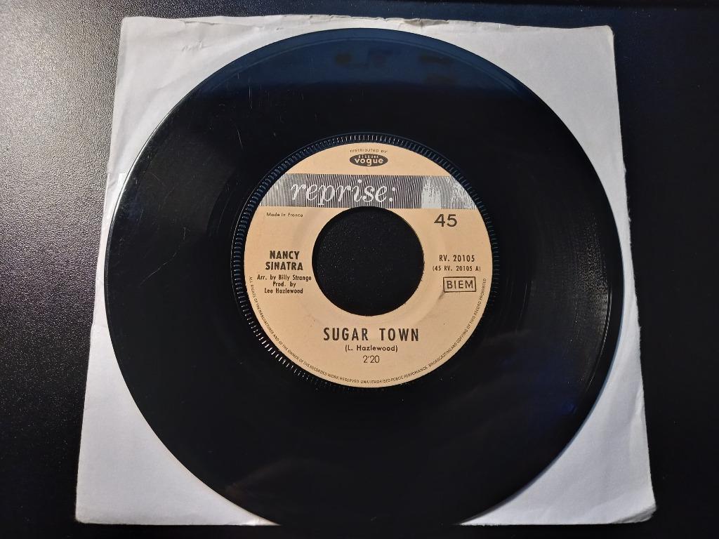 Nancy Sinatra ‎– Sugar Town / Summer Wine '7, Cd's en Dvd's, Vinyl Singles, Gebruikt, Single, Pop, 7 inch, Ophalen of Verzenden