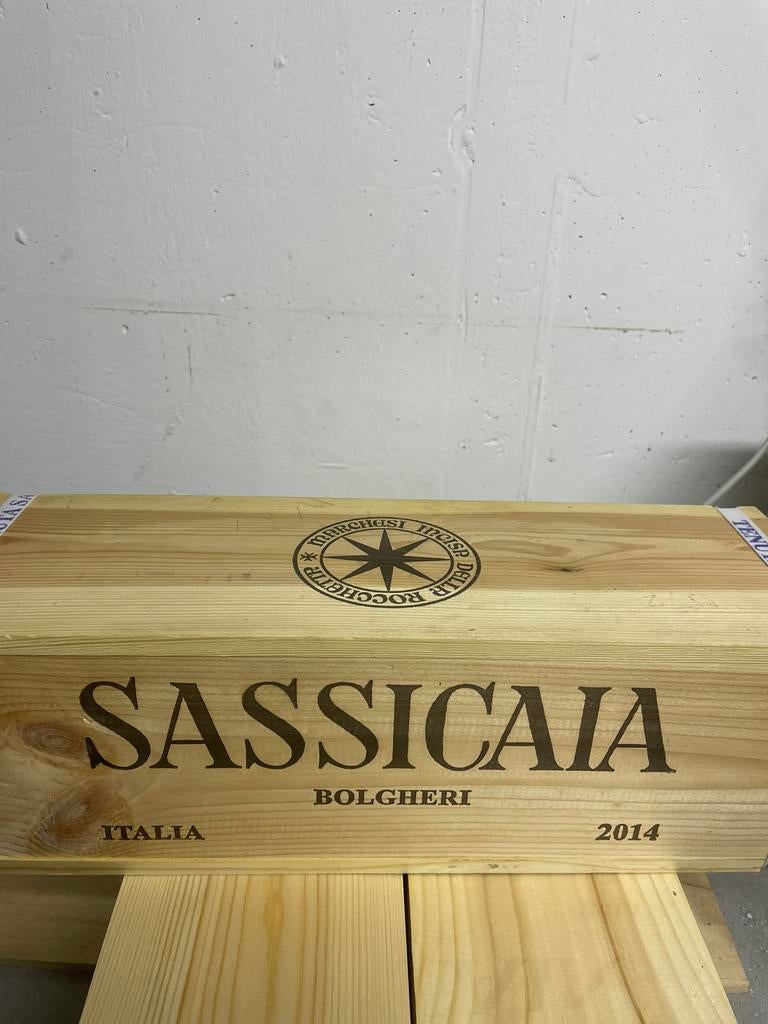 Sassicaia 2014 OWC magnum, Collections, Vins, Pleine, Comme neuf, Enlèvement, Vin rouge