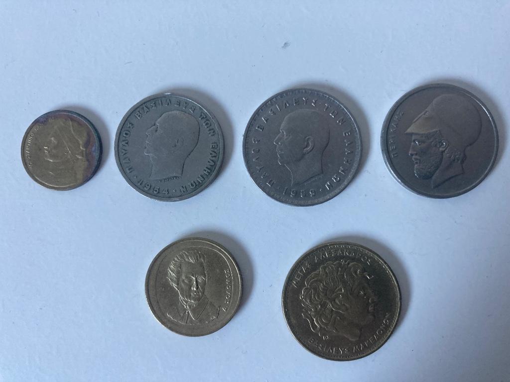 Oude munten Griekenland (Griekse Drachme), Ophalen of Verzenden, Griekenland