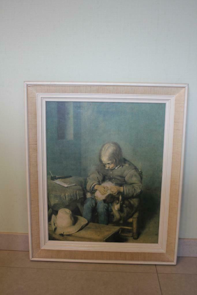 Reproductie schilderij., Ophalen