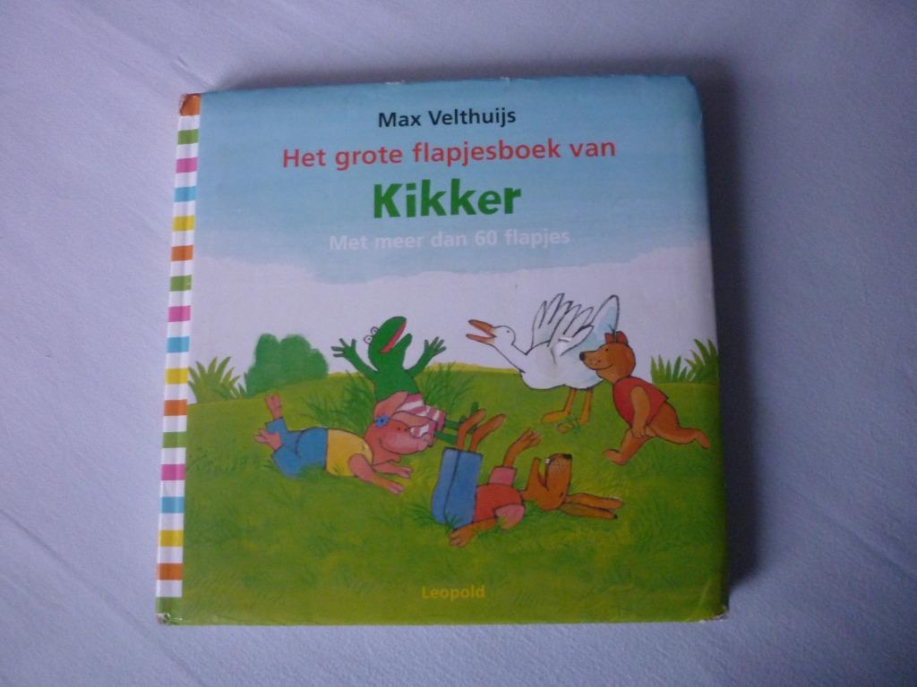Het grote Flapjesboek van Kikker - Max Velthuijs, Livre à déplier, à toucher ou à découvrir, 1 à 2 ans, Enlèvement ou Envoi, Max Velthuijs