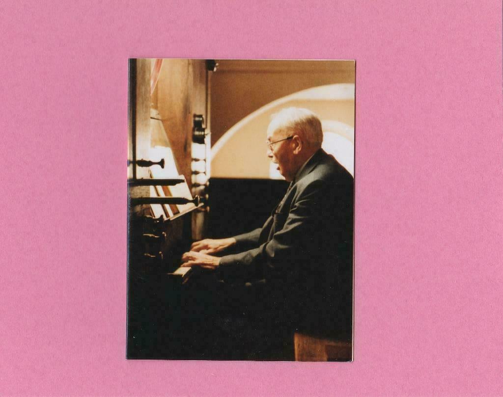DP organist Alfons Mertens, Verzenden, Bidprentje