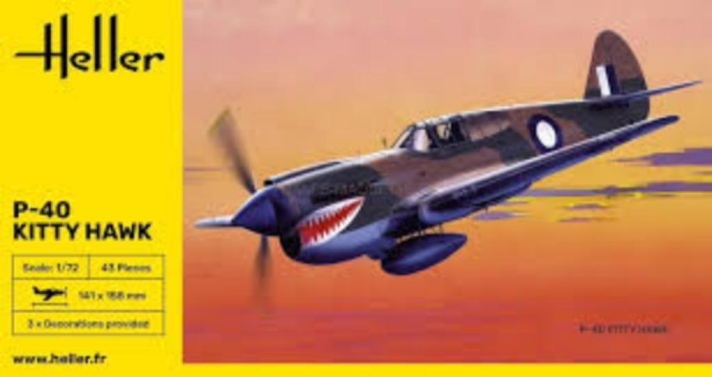 HELLER 80266 P-40 Kitty Hawk échelle 1/72, Hobby & Loisirs créatifs, Modélisme | Avions & Hélicoptères, Neuf, Enlèvement ou Envoi