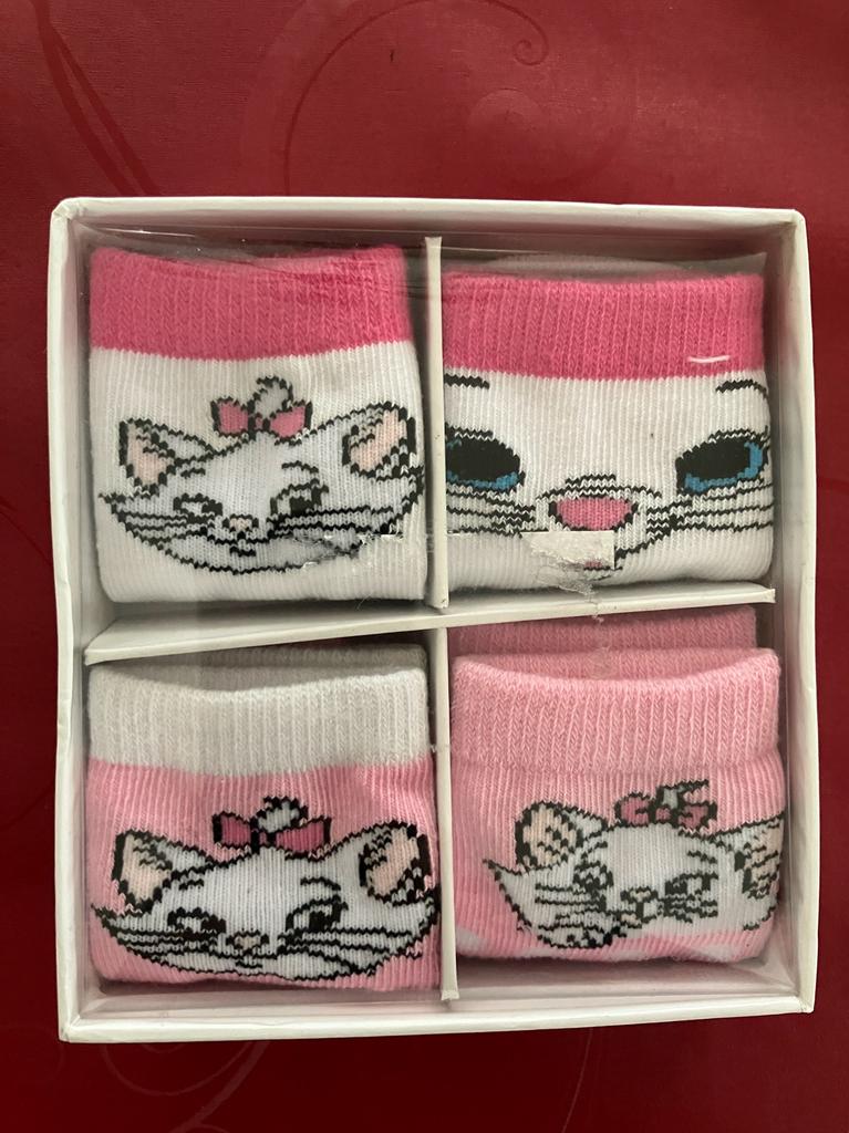 4 paar nieuwe Disney Marie antislip babysokjes maat 15-17, Kinderen en Baby's, Ophalen of Verzenden, Nieuw, Disney, Meisje