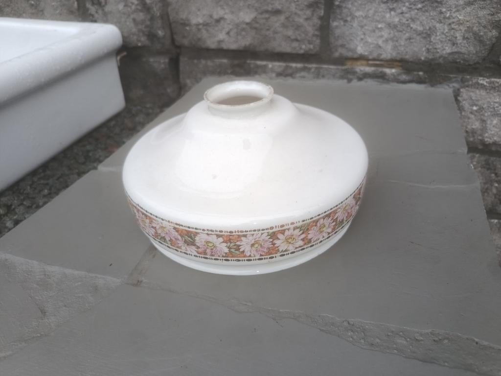 Mooie retro vintage glazen lampenkap, Antiek en Kunst, Ophalen of Verzenden