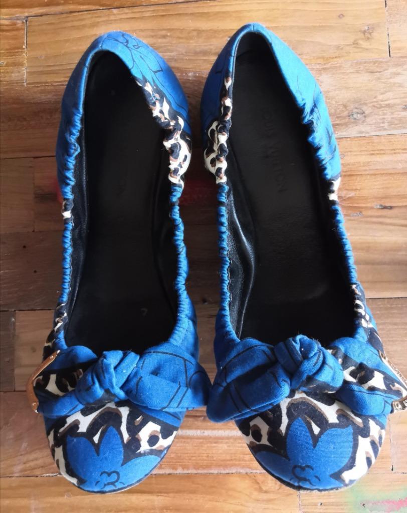 Pièce collector ! Ballerines Louis Vuitton /Stephen Sprouse, Louis Vuitton, Comme neuf, Enlèvement, Bleu