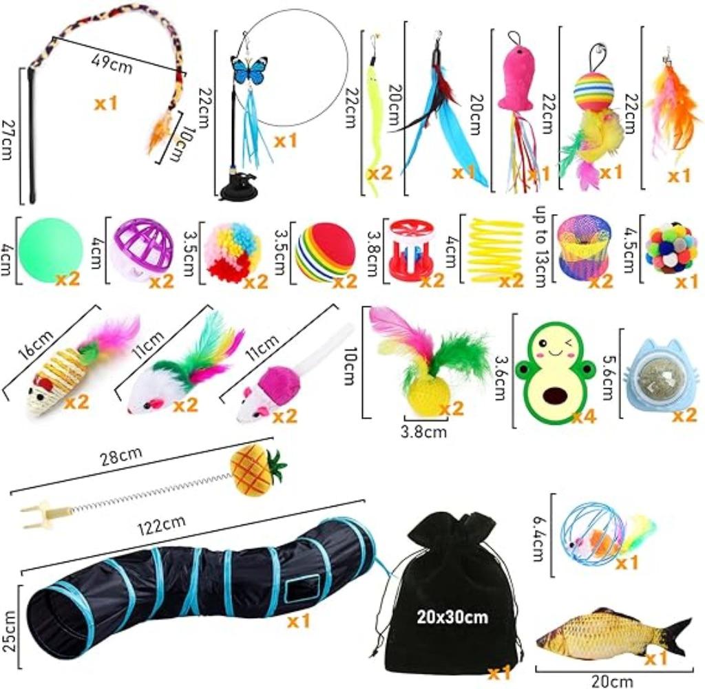 42 jouets pour chats avec tunnel LIVRAISON GRATUITE, Animaux & Accessoires, Jouets pour chats, Neuf, -, -, Autres jouets