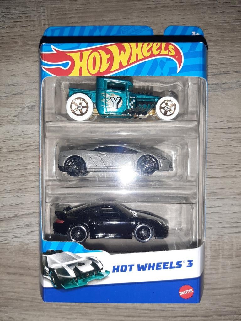 Hot Wheels 3 Pack : Porsche, Lamborghini,Bone Shaker, Enlèvement ou Envoi, Comme neuf, Voiture
