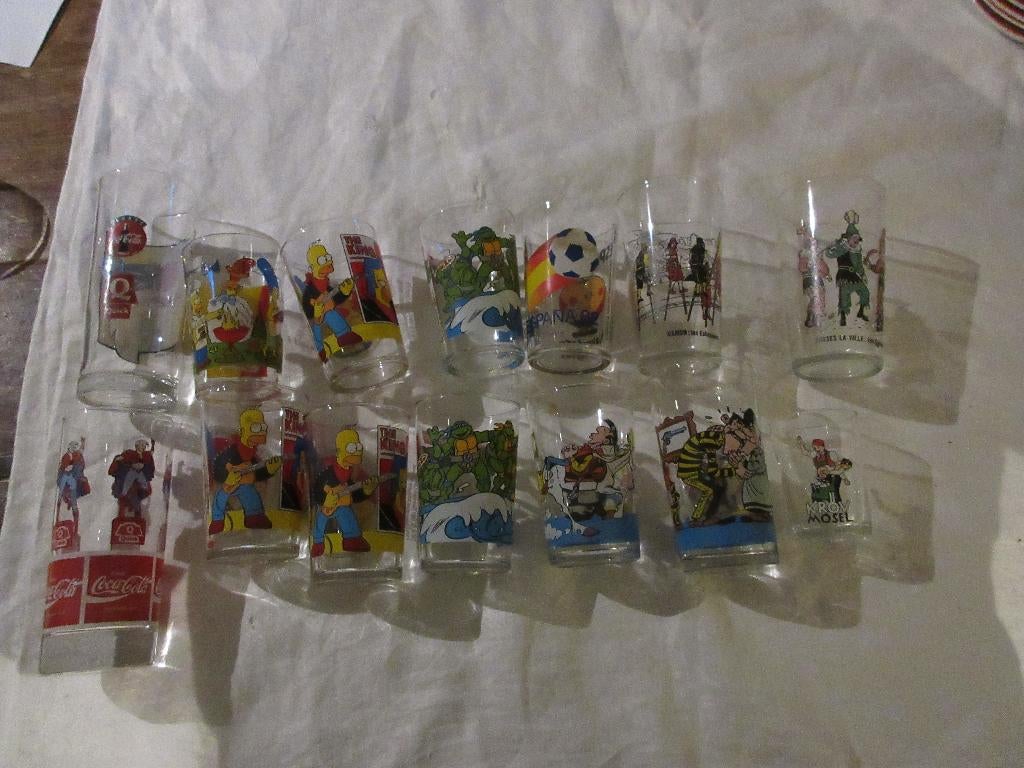 Verre à moutarde AMORA BENEDICTIN QUICK et divers, Collections, Verres & Petits Verres, Enlèvement