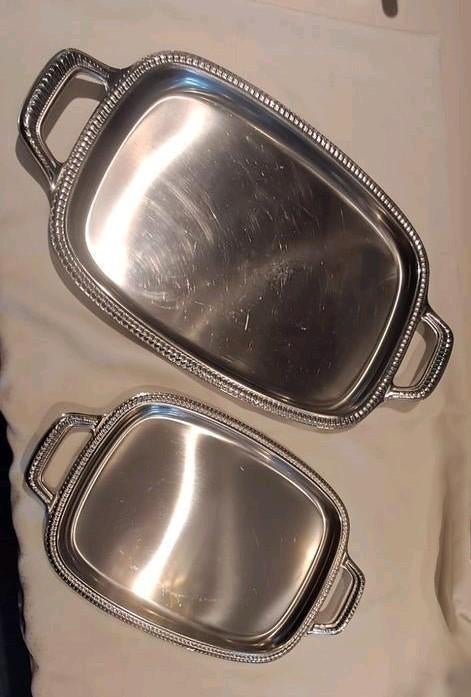 ALESSI dienbladen 18/10 set, Huis en Inrichting, Woonaccessoires | Dienbladen, Ophalen